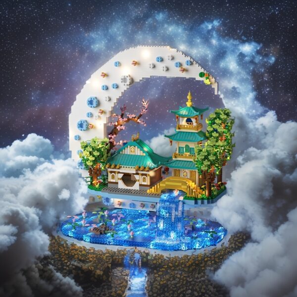 Guanghan Wonderland Large Difficulty 3D Building Model Building Block Set. Architect Educational Toy Set Is The First Choice for Christmas, Halloween, Thanksgiving And Birthdays - Image 2