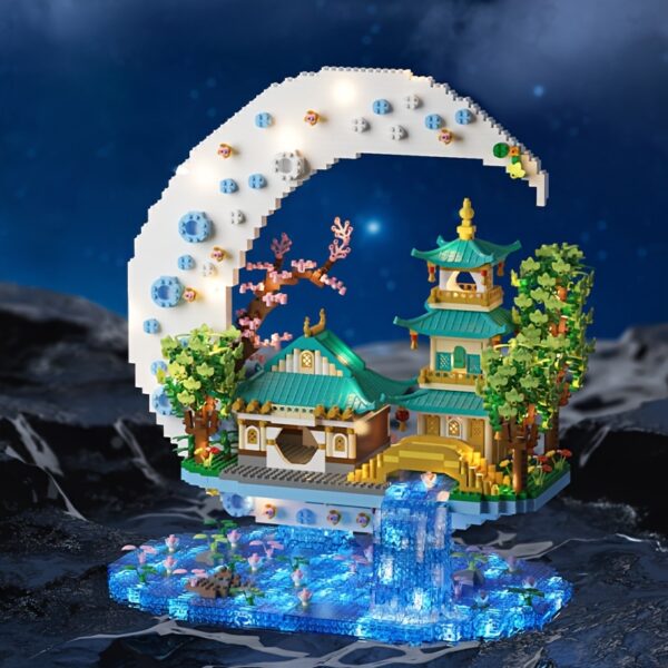 Guanghan Wonderland Large Difficulty 3D Building Model Building Block Set. Architect Educational Toy Set Is The First Choice for Christmas, Halloween, Thanksgiving And Birthdays