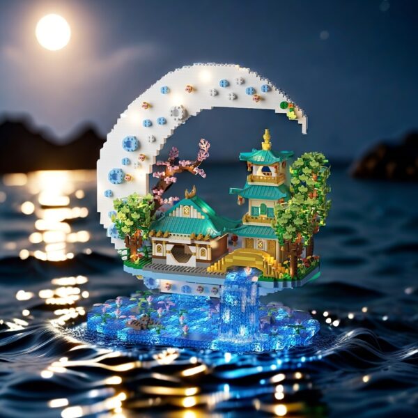Guanghan Wonderland Large Difficulty 3D Building Model Building Block Set. Architect Educational Toy Set Is The First Choice for Christmas, Halloween, Thanksgiving And Birthdays - Image 3
