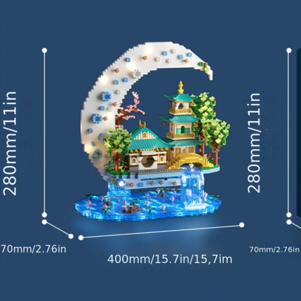 Guanghan Wonderland Large Difficulty 3D Building Model Building Block Set. Architect Educational Toy Set Is The First Choice for Christmas, Halloween, Thanksgiving And Birthdays - Image 4
