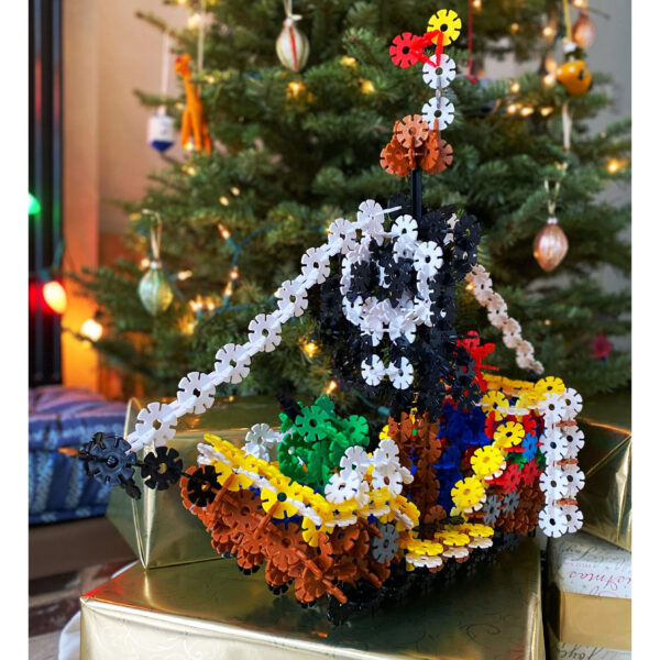 Brain Flakes Pirate Ship Building Set with Detailed Step by Step Instructions Booklet - 796 Pieces - Image 6