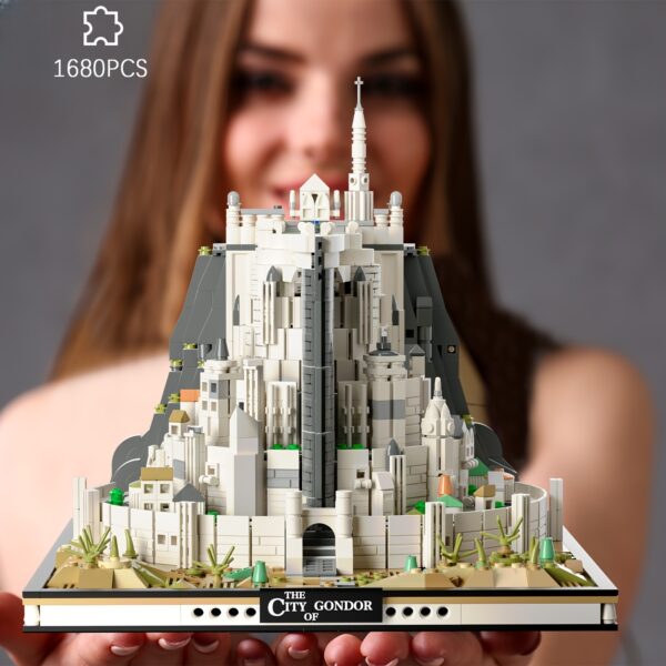 Minas Tirith Castle Building Block Set, MOC White City Movie Set Building Complex, Perfect for Home And Office Display, Fan Adult Toy Gift, Birthday, Christmas, Easter 1680pcs, Best for Christmas - Image 4