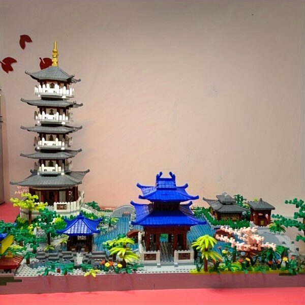 3800 + PCS Hangzhou West Lake building blocks, construction difficult toys, Christmas gifts - Image 4