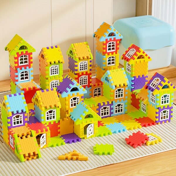 100/50pcs Building Blocks Toy Set - Educational Early Learning Stacking Blocks With Storage Bucket - Interlocking ABS Construction Toys For Kids - Ignite Imagination & Creativity - Image 4