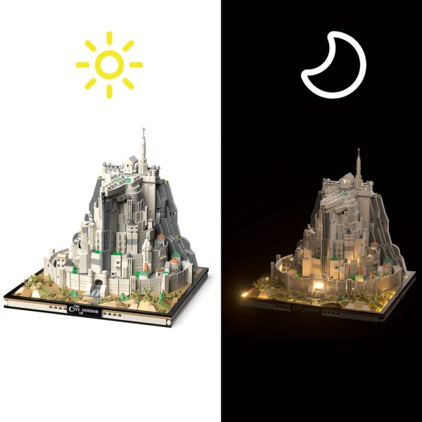 Minas Tirith Castle Building Block Set, MOC White City Movie Set Building Complex, Perfect for Home And Office Display, Fan Adult Toy Gift, Birthday, Christmas, Easter 1680pcs, Best for Christmas - Image 10