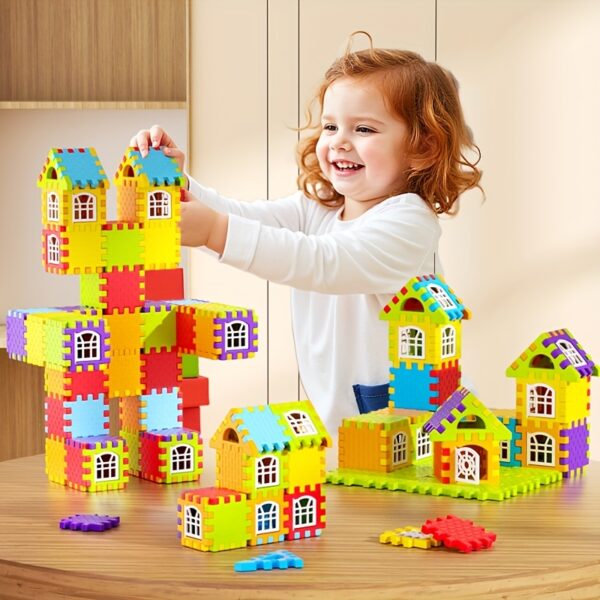 100/50pcs Building Blocks Toy Set - Educational Early Learning Stacking Blocks With Storage Bucket - Interlocking ABS Construction Toys For Kids - Ignite Imagination & Creativity - Image 11