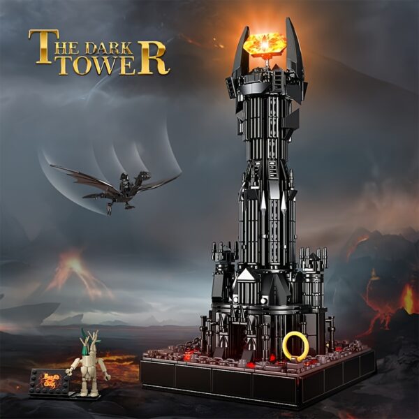 779pcs Popular Movie Architecture Black Tower Building Blocks Playset Fan Must Buy Toys Handmade Building Exquisite Room Decorations Collectible Best Gift for Friends - Image 6