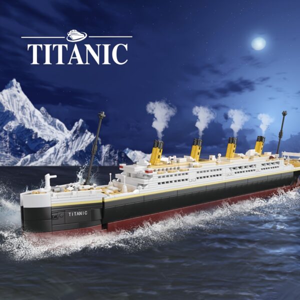 Titanic Model Building Block Kit, Adults Challenging Huge Titanic Cruise Ship Model Building Set, Adult Gifts, Birthday Gifts, Gifts For Friends, Family Ornaments - Image 5