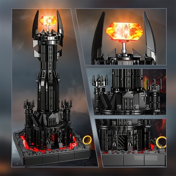 779pcs Popular Movie Architecture Black Tower Building Blocks Playset Fan Must Buy Toys Handmade Building Exquisite Room Decorations Collectible Best Gift for Friends - Image 5