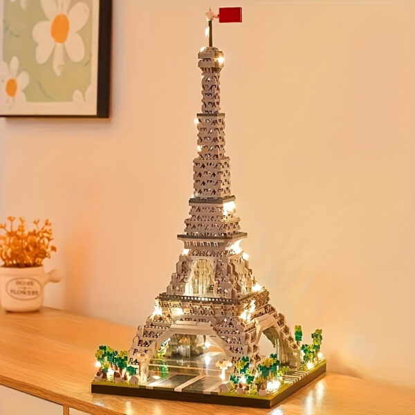 3585pcs Paris Eiffel Tower Builder Set | Immersive Micro Particle Building Blocks 3D Puzzle | STEM Educational Toys Collectible Display Model | 14 Educational gifts for teens and adults