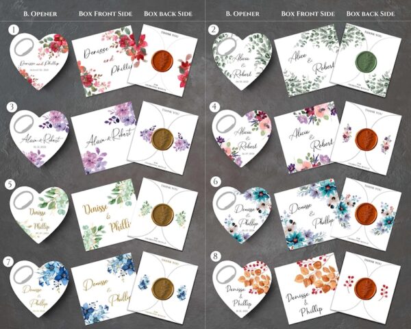 Magnetic Bottle Opener Favors for Weddings, Birthdays, Bridal Showers, Baptisms, Baby Showers. - Image 5