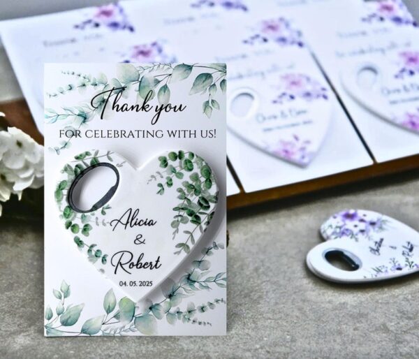 50 Pcs Wedding Favors for Guests in Bulk. Magnetic Bottle Opener Favors. Wedding Magnet Favors. Birthday Favors, Baptism Favors.