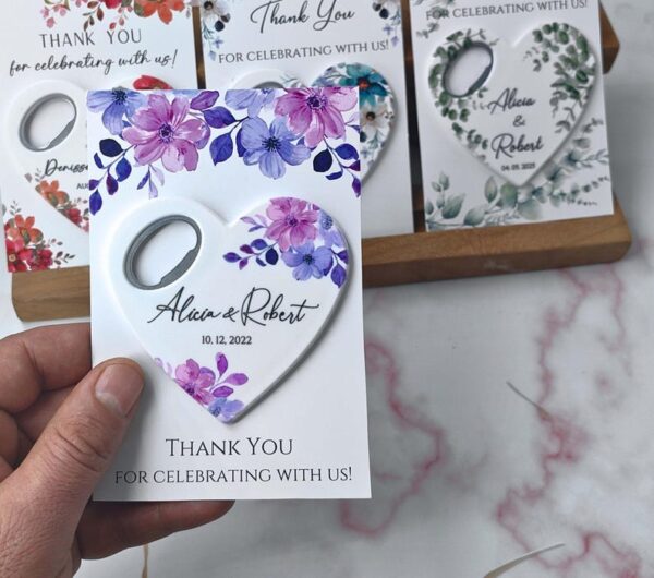 100 Pcs Wedding Favors for Guests in Bulk. Magnetic Bottle Opener Favors . Wedding Magnet - Image 2