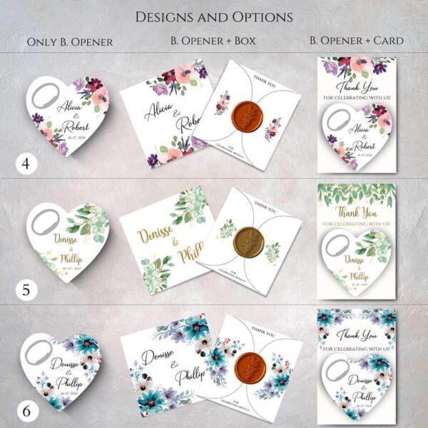 Magnetic Bottle Opener Favors for Weddings, Birthdays, Bridal Showers, Baptisms, Baby Showers. - Image 4