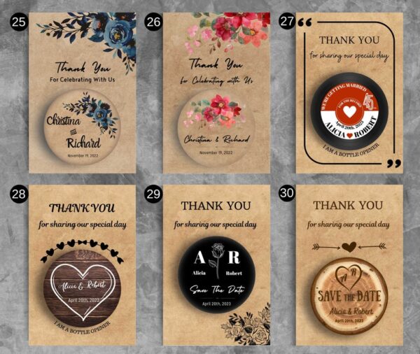 50 Pcs Bottle Opener Wedding Favors for Guests. Bulk Wedding Favors Minimalist. Cheap Wedding Gifts. Magnet Souvenirs - Image 6