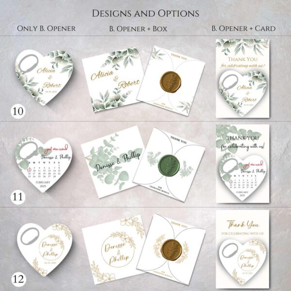 Magnetic Bottle Opener Favors for Weddings, Birthdays, Bridal Showers, Baptisms, Baby Showers. - Image 6