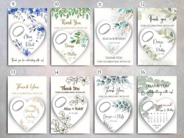 100 Pcs Wedding Favors for Guests in Bulk. Magnetic Bottle Opener Favors . Wedding Magnet - Image 5