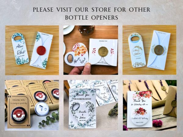 20 to 500 Pcs Wedding Favors for Guests in Bulk. Magnetic Bottle Opener. Wedding Magnet - Image 10
