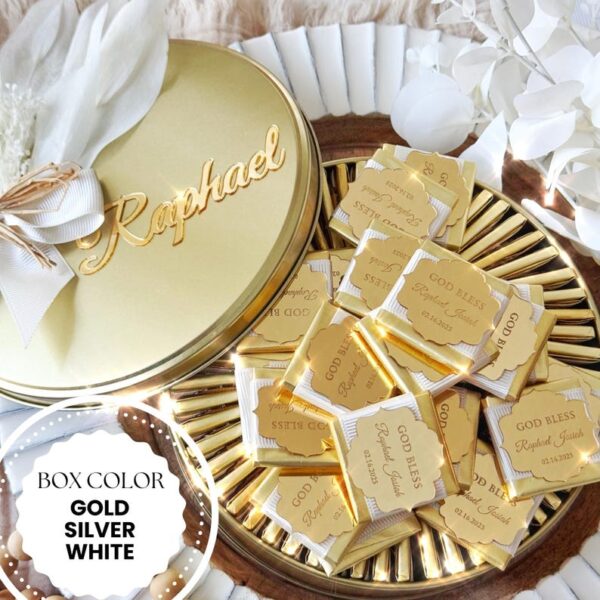 Custom Baptism Chocolate Favor, Personalized Christening Chocolate Gift, Holy Communion Chocolate Treats, Custom Party Favors, Chocolate Box - Image 8