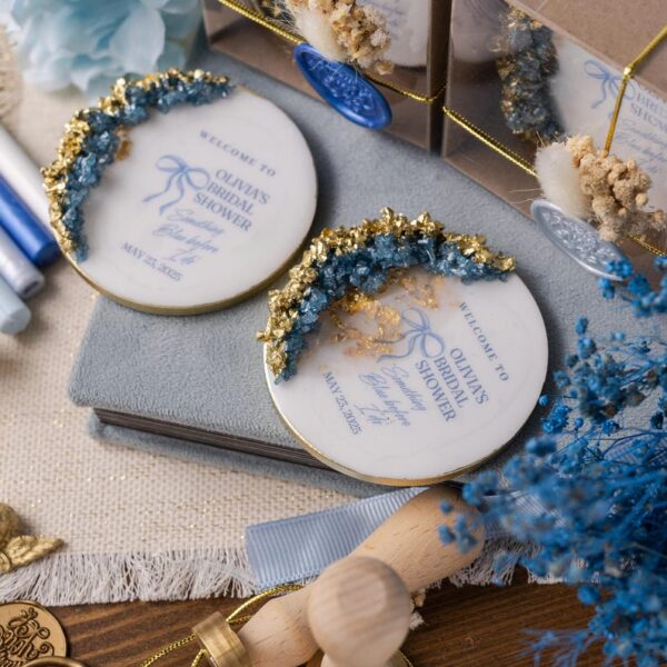 Luxury Wedding Favor Magnet, Bridal Shower Favors for Guests, Save The Date Magnet, Thank You Gift for Guests, Engagement Party Favors - Image 5