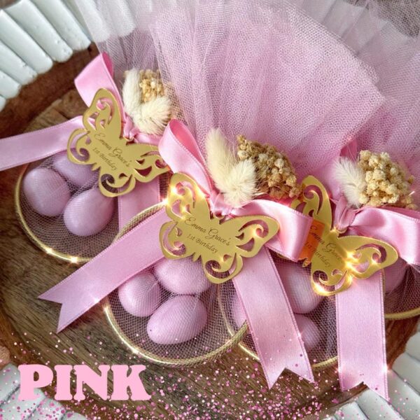 Pink Golden Personalized 1st Birthday Party Favor, Birthday Candy Gift for Girl or Boy, Welcome Baby Favor, Baby Shower Keepsake, Candy Gift - Image 6