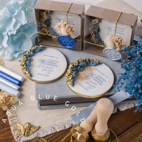 Custom Wedding Party Favors, Personalized Epoxy Magnet Gift, Save The Date, Engagement Party Favors, Bridal Shower Favors, Thank You Gift - Image 5