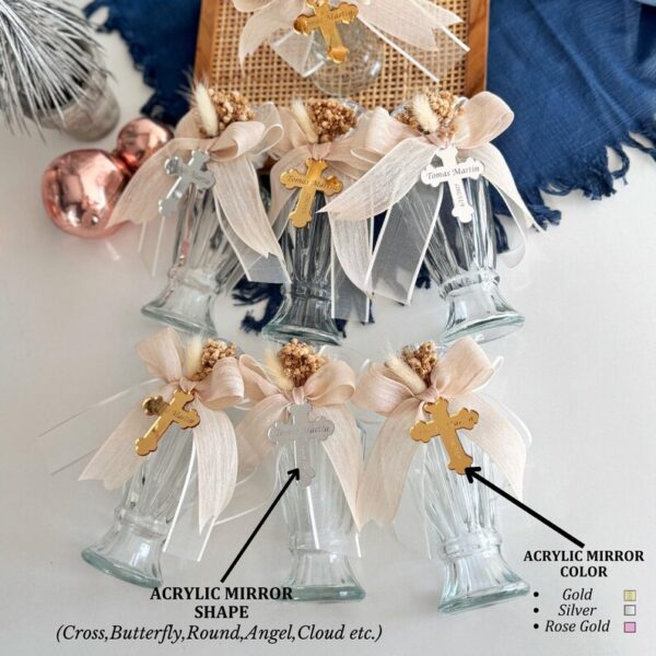 Holy Water Bottle, Baptism Favors For Boy and Girl, Christening Favor, Holy Communion Favor, Empty Blessed Holy Water Bottle, Religious Gift - Image 8