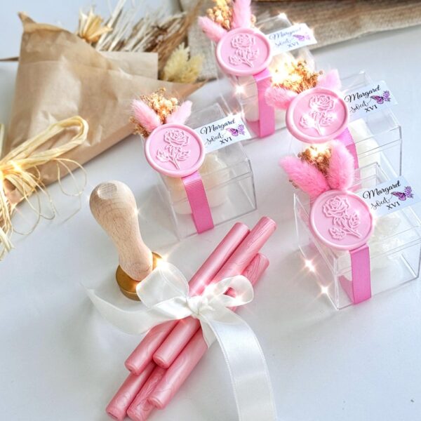 Personalized Bubble Candle Quinceañera Favor, Mis Quince Keepsake, Sweet 16 Candle Favors, Sweet 15 Favors, Custom Quinceañera Candle Favors - Image 4