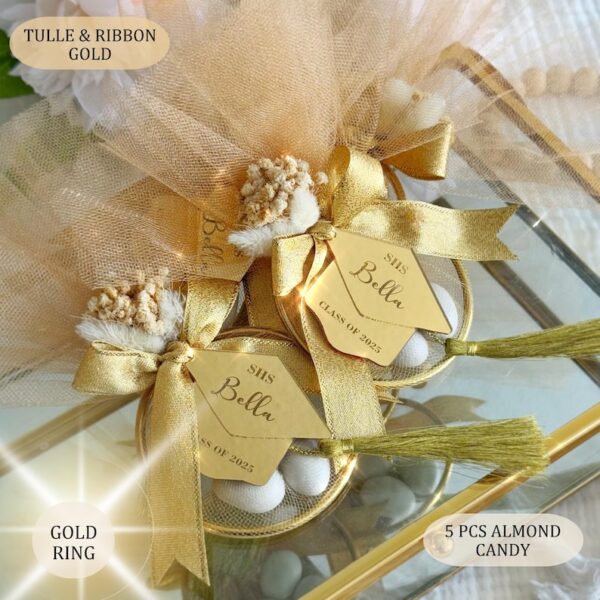 Personalized Graduation Candy Ring, Class of 2025 Gift, Custom Graduation Party Favor, Almond Candy Thank You Gift, Unique 2025 Graduation - Image 7