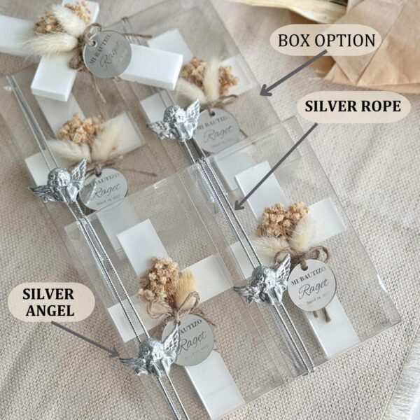 Custom Baptism Party Magnet Favors, Handcrafted Cross Magnet With Angel, First Communion Favor, Mi Bautizo, Christening for Girls and Boy - Image 5