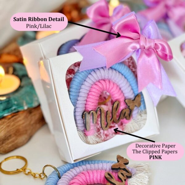 Rainbow Keychain Personalized Baptism Favors, First Communion Favors, Christening Favors, Custom Birthday Keychain, Mi Bautizo, Baptism Gift - Image 5
