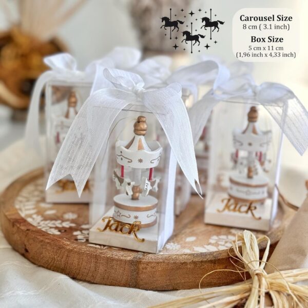 Carousel Party Favor, Baby Shower Keepsakes, Carousel Concept Gifts, Baptism Favors, Welcome Baby Favor, 1st Birthday Party Favor, Baptism