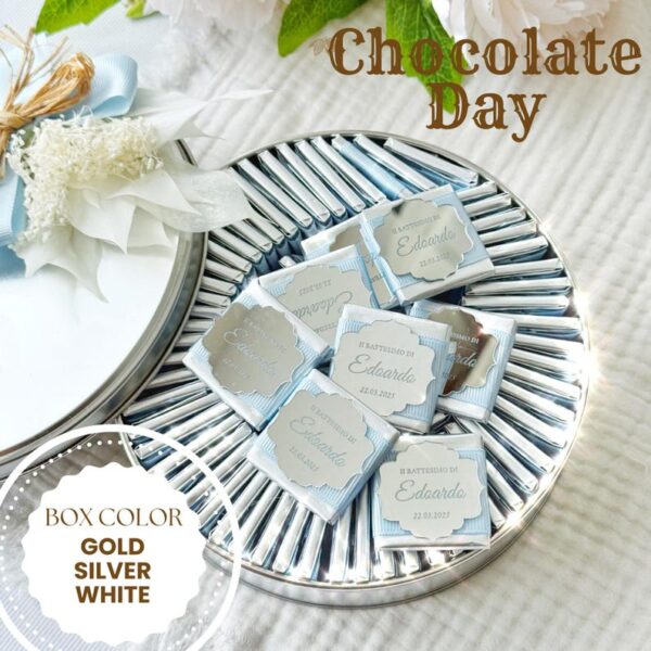 Custom Baptism Chocolate Favor, Personalized Christening Chocolate Gift, Party Favors, Chocolate Box Treats, Holy Communion Chocolate Favors - Image 3