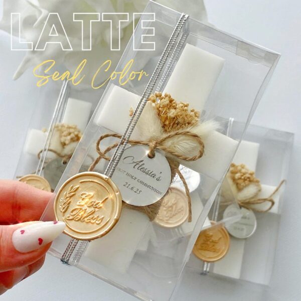 Baptism Favor with Cross Magnet, Personalized Christening Gift, First Communion Party Keepsake, Custom Mi Bautizo Favor, Baptism Gift - Image 3