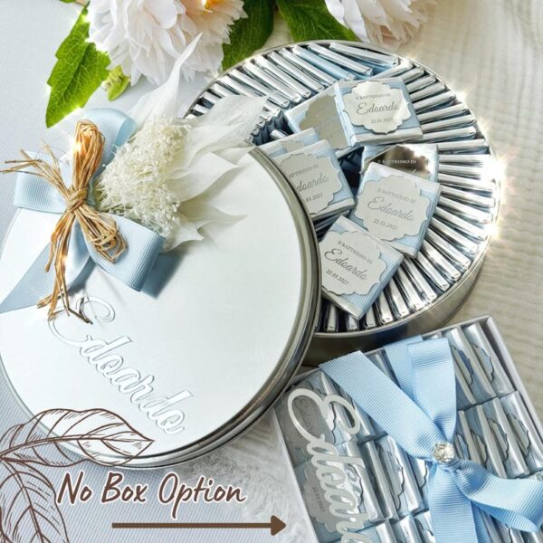 Custom Baptism Chocolate Favor, Personalized Christening Chocolate Gift, Party Favors, Chocolate Box Treats, Holy Communion Chocolate Favors