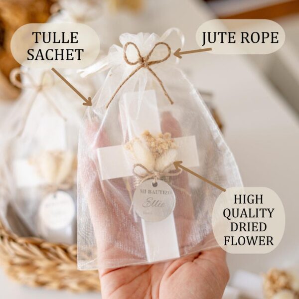 Custom Baptism Party Magnet Favors, Handcrafted Cross Magnet With Angel, First Communion Favor, Mi Bautizo, Christening for Girls and Boy - Image 9