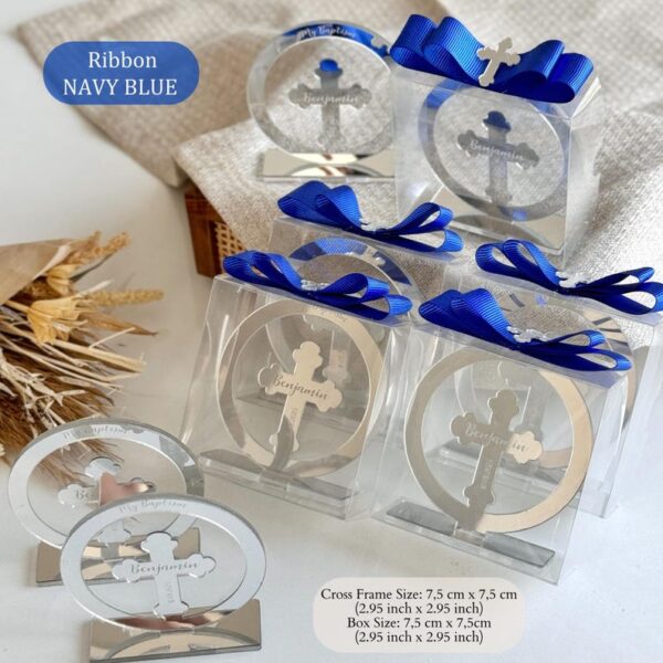 Custom Baptism Cross Favors, Personalized Christening Keepsakes, First Holy Communion Decorations, Mi Bautizo Party Gift for Boys and Girls - Image 6