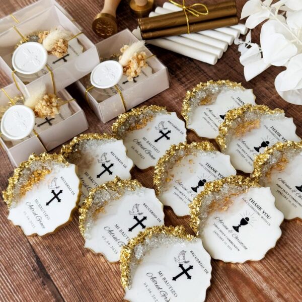 Luxury Custom Baptism Magnet, Personalized Christening Favor, Unique First Communion Keepsake for Boy, Mi Bautizo Gift, Baptism Favor - Image 4