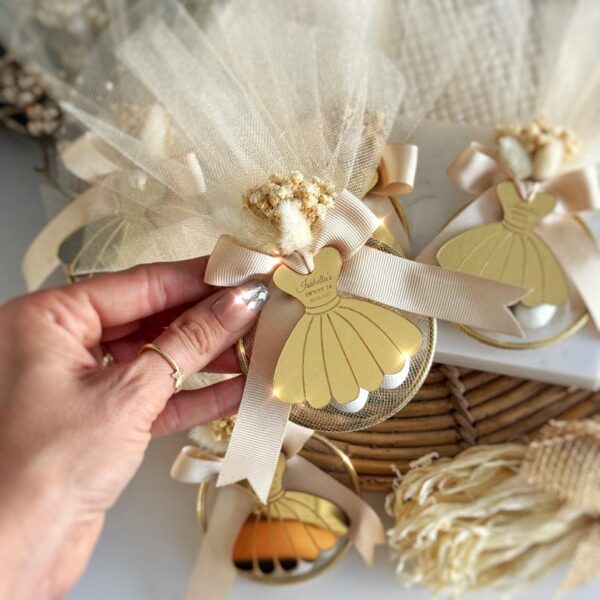 Quinceañera Almond Candy Favors for Guests, Sweet 16 Party Favor, Sweet 15 Personalized Gift, Custom Dress Tag Keepsake, Unique Quince Favor - Image 10