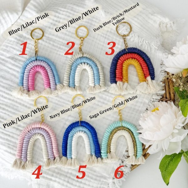 Rainbow Keychain Baby Shower Gifts, Welcome Baby Favors, Custom Birthday Favors, Personalized Gift, Keychain Baptism Favors, Thank You Gifts - Image 10