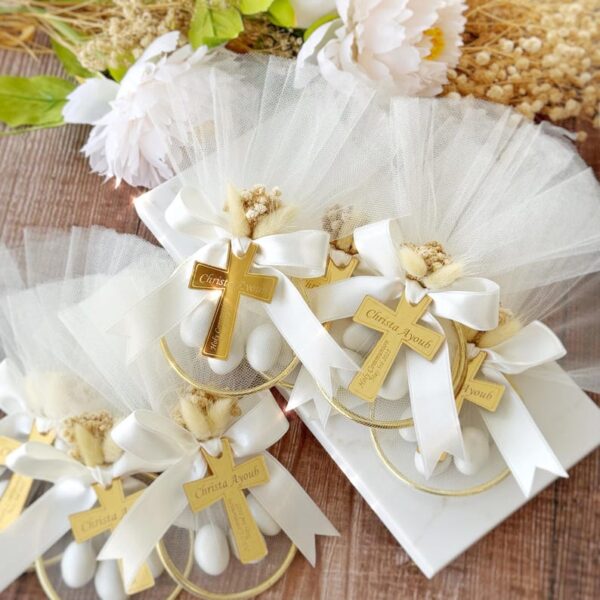 White Personalized Baptism Almond Candy Favor, Custom Christening Gift, Holy Communion Favor, Mi Bautizo Thank You Gift, Unique Party Favors - Image 8
