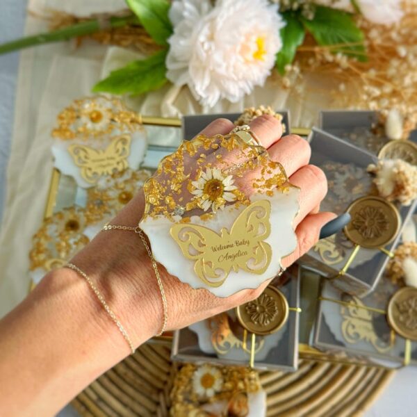 Personalized Daisy Magnet Baptism Favor, Baptism Gift for Girl and Boy, Unique Holy Communion Keepsake, Christening Thank You Gift for Guest - Image 7