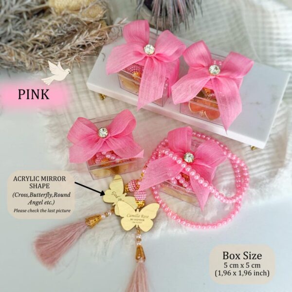 Butterfly Rosary Baptism Gifts, Christening Favor, Personalized Rosary Baptism Gifts for Girls and Boys, Communion Keepsake, Baptism Favor - Image 2