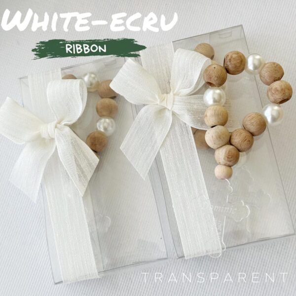 Personalized Mini Wooden Baptism Rosary Favors, First Communion Gifts, Baptism Keepsakes for Boy and Girls, Baptism Gifts, Christening Favor - Image 2