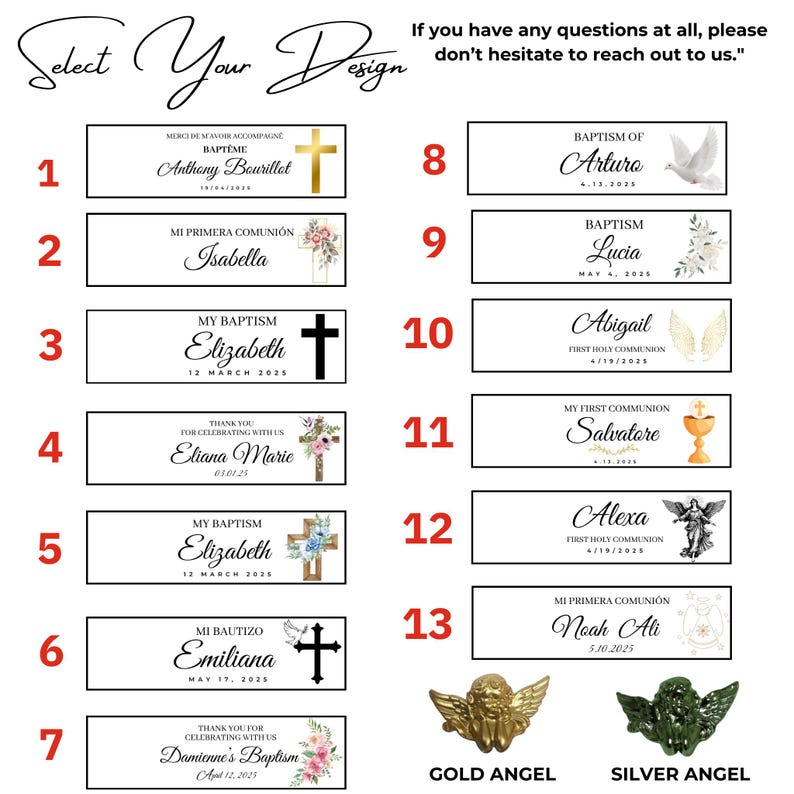 Custom Baptism Cross Magnet Favors , Epoxy Cross Magnet with Angel, Christening Gift, Holy Communion Favor, Personalized Mi Bautizo Keepsake - Image 8