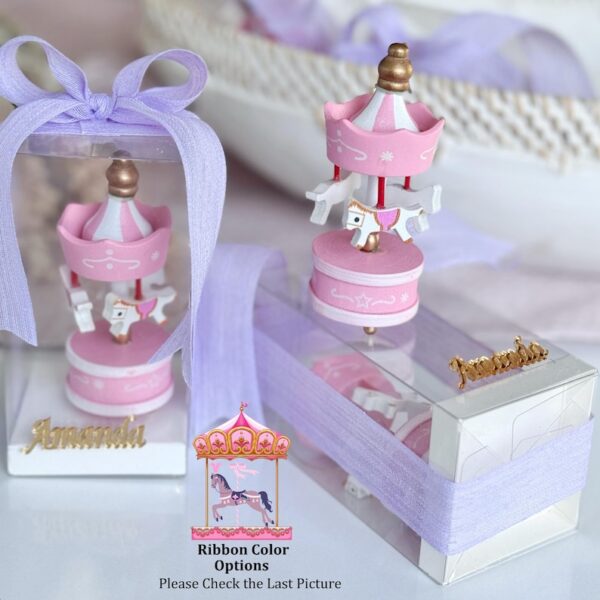 Carousel Party Favor, Baby Shower Keepsakes, Carousel Concept Gifts, Baptism Favors, Welcome Baby Favor, 1st Birthday Party Favor, Baptism - Image 3