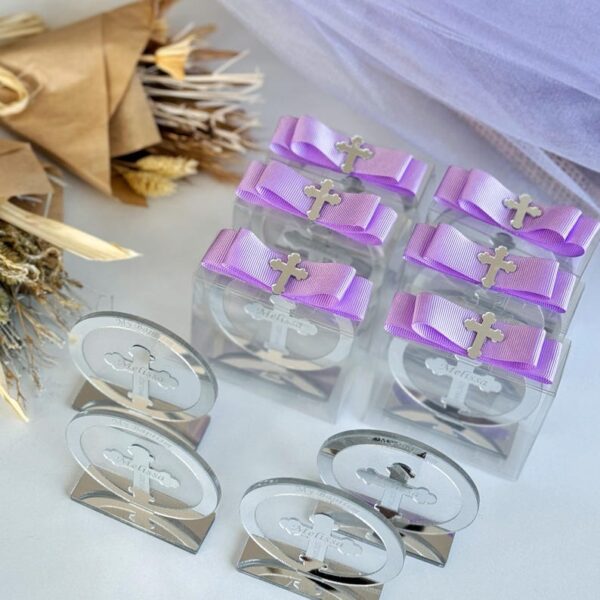 Golden Cross Frame, Custom Baptism Cross Favors, Personalized Christening Keepsakes, Communion Decorations, Mi Bautizo, Acrylic Cross Favors - Image 6