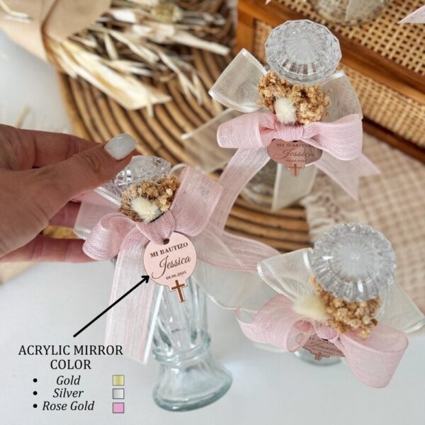 Holy Water Bottle, Baptism Favors For Boy and Girl, Christening Favor, Holy Communion Favor, Empty Blessed Holy Water Bottle, Religious Gift - Image 3