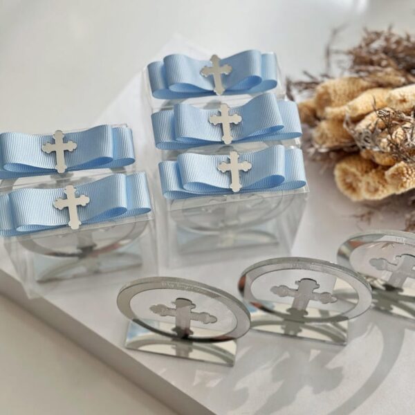 Custom Baptism Cross Favors, Personalized Christening Keepsakes, First Holy Communion Decorations, Mi Bautizo Party Gift for Boys and Girls - Image 9