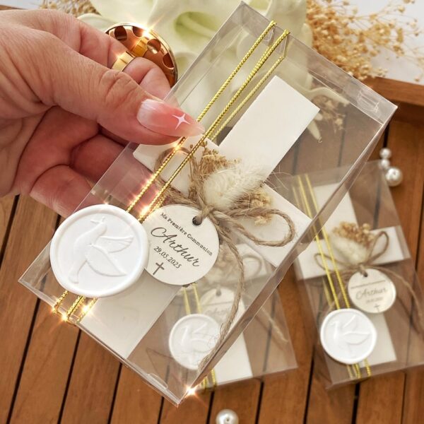 Custom Baptism Magnet Favors, Handcrafted Epoxy Cross, Christening Gift for Girl and Boy, First Communion, Mi Bautizo Keepsake, Baptism Gift
